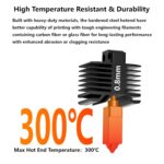 Hotend Premium All-Metal për Bambu Lab X1/X1C: komplet hotend 0.8 mm me grykë çeliku të kalitur, ngrohës qeramik 24 V 48 W dhe termistor për temperatura të larta – set i plotë për printerin 3D X1C. - Figura 3